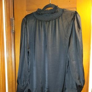 Satin turtleneck